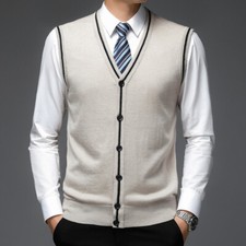 Uomo Maglia Gilet Cardigan