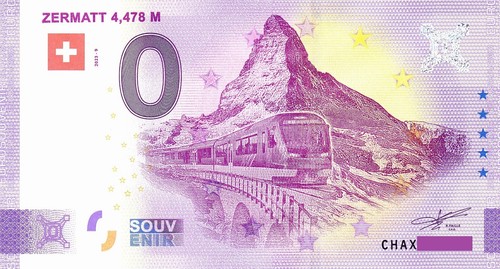 Billet euro souvenir - 0,