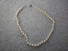 VINTAGE COLLANA PERLE CON FERMAGLIO ARGENTO 925-da capire se vere o false