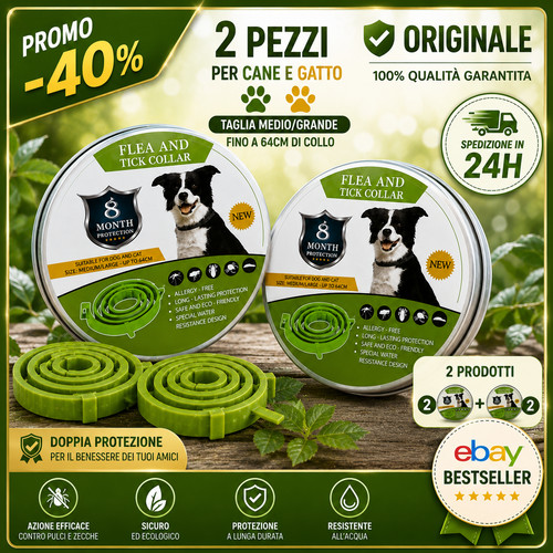 Collare antiparassitario cani - collare,