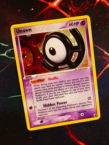 Pokemon unown card ex - mp,