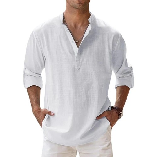 Camicia uomo lino cotone