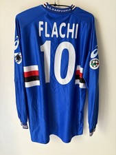 MAGLIA CALCIO MATCH WORN  FLACHI SAMPDORIA JERSEY TRIKOT SOCCER FOOTBALL