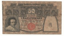 50 LIRE BANK OF NAPLES DECR 23