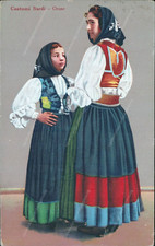 ct407 cartolina costumi sardi orune nuoro sardegna