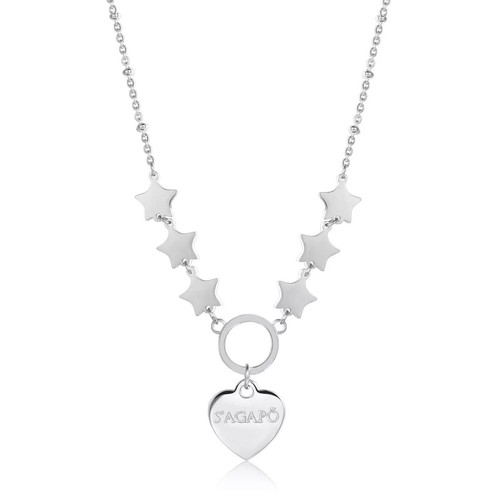 Sagapo collana stelle acciaio - collana,