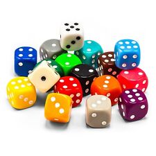 Scegli Dadi Singoli Colorati in Acrilico - Set Dadi Gioco Cubi Occhi 16mm