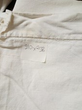 Lenzuolo canapa matrimoniale orlo giorno Hemp Bed Sheet 210x258 B14 chanvre ^