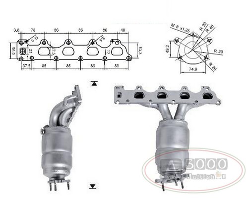 Catalizzatore dfc opel - catalizzatore,