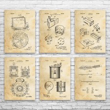 Cheese Patent Wall Art Set di