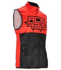 VEST CROSS ENDURO ACERBIS GILET SOFTSHELL LINEAR BLACK RED ROSSO TASCHE TG XXXL