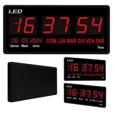 Orologio Digitale LED Da Parete Multifunzione sveglia Data Temperatura