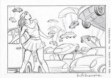 Milo Manara - Original Art - Donne e Motori 2 - Coppia di Quadri - Framed