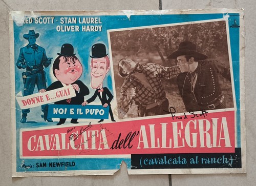 Fotobusta autografi stanlio - fotobusta,