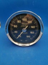Jaeger contachilometri tachimeter 120mm diametro scala 20 180kmh auto d'epoca