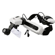 Lente di ingrandimento a mani libere lente di ingrandimento illuminata orologio riparazione casco lente di ingrandimento