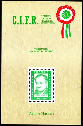 Foglietto erinnofilo f r - erinnofilo, c.i.f.r