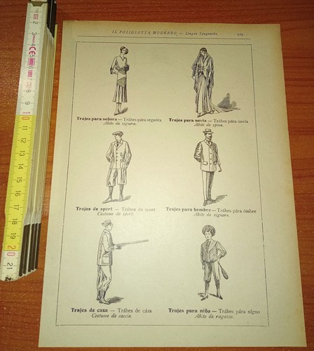 Stampa libro epoca trajes - libro,