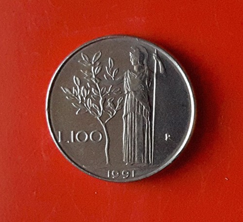 100 lire 1991 variante - lire,