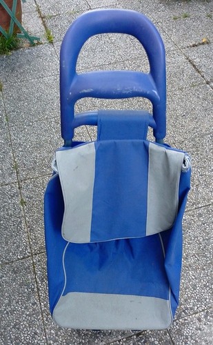 Shopping trolley borsa blu - shopping,
