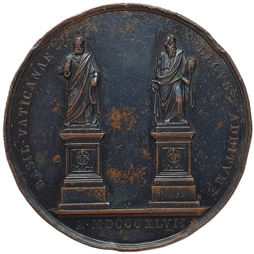 1847 papa pio bronzo - pio,