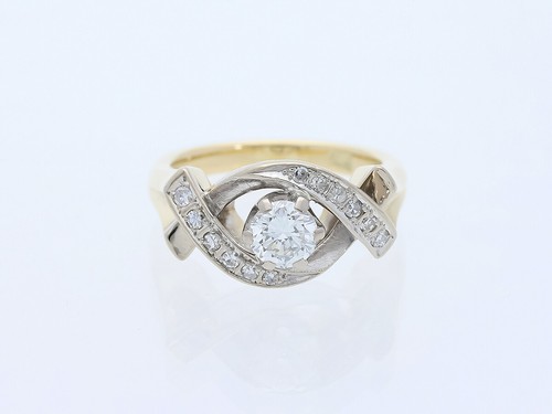 Anello vintage diamanti oro - anello,