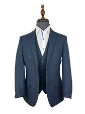 Giacca Da Sposa In Tweed Blu
