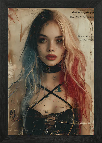 Poster vintage retrò ragazza