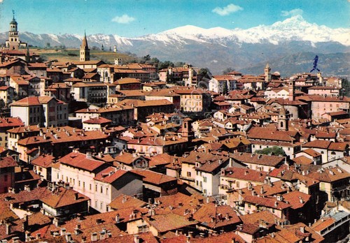 Cartolina saluzzo panorama - saluzzo,