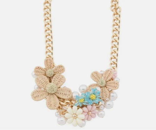 Collana bavaglino fiori - bavaglino,