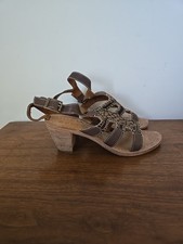 Scarpe sandali donna Apepazza taglia 9,5 pelle marrone Anthropologie