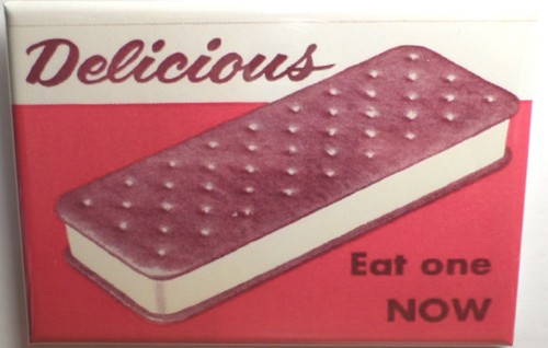 Magnete panino gelato - panino, 2"x3"
