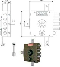 Serratura Sic.Quintuplice Dx Dm 1551 Kassel