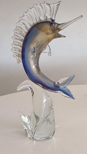 Scultura pesce marlin vetro - scultura,
