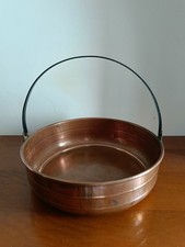 Grande Pentola/Contenitore in Rame Manico In Ferro...