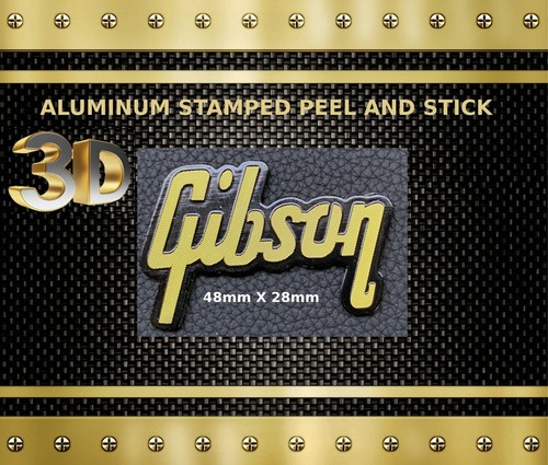 Gibson guitar decal aluminum - guitar,