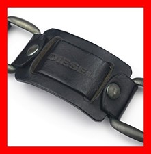 DIESEL BRACCIALE "VINTAGE" VERA PELLE CHIUSURA A BOTTONI AUTOMATICI UNISEX