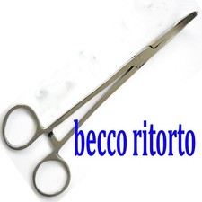 pinza inox curva a becco