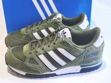 ADIDAS ZX 750 (GZ5414) VERDE BLU BIANCO SCARPE DA GINNASTICA UOMO UK 10 EU 44 2/3