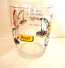 BICCHIERE NUTELLA  I SEGNI ZODIACALI PESCI  1° SERIE KINDER FERRERO -COLLEZIONE