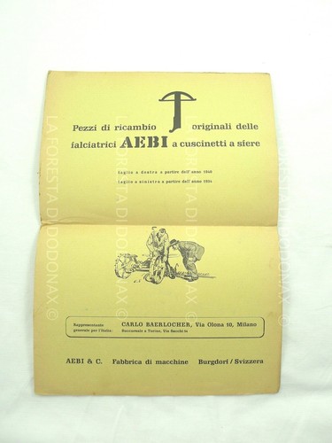 Falciatrice aebi parti - falciatrice,