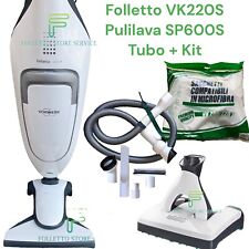 VORWERK FOLLETTO VK220S LAVAPAVIMENTI SP600S COMPLETO VORWERK TUBO KIT ACCESSORI
