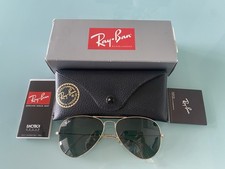 Ray-Ban RB3025-58 Occhiali da Sole Uomo Oro/verde