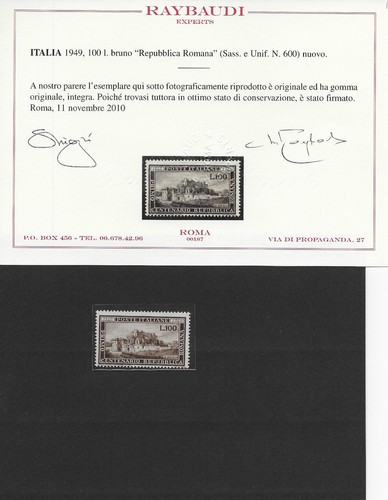 Repubblica 1949 centenario