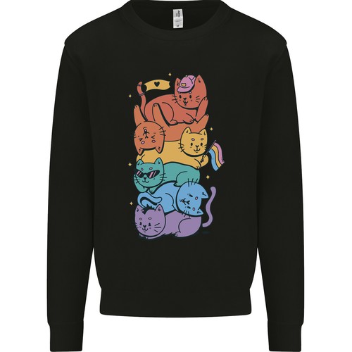 Felpa uomo con gatti - felpa, lgbt