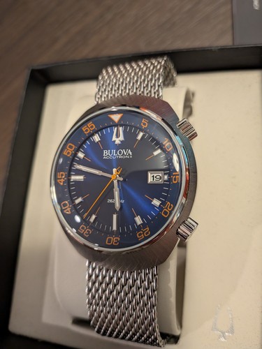 Bulova blue orange - blue,