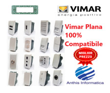 VIMAR PLANA COMPATIBILE Prese, Interruttori, Pulsanti, Deviatori, USB
