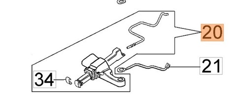 Kit asta acceleratore ricambio