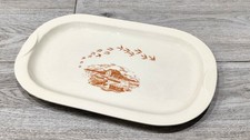 VASSOIO PIATTO OVALE CERAMICA MULINO BIANCO BARILLA VINTAGE ANNI 80 GADGET
