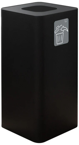 Fusto gettacarte 100l - 100l, nero